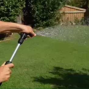 GutterJet used on garden